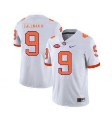 Clemson Tigers 9 Wayne Gallman II White Nike College Football Jersey