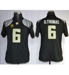 Oregon Ducks 6 D.Thomas Black Limited Women Jerseys