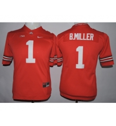 Ohio State Buckeyes 1 B.Miller Red College Women Jersey