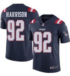 Men's Nike New England Patriots #92 James Harrison Limited Navy Blue Rush Vapor Untouchable NFL Jersey