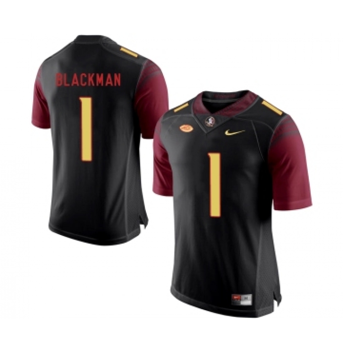 Florida State Seminoles 1 James Blackman Black College Football Jersey