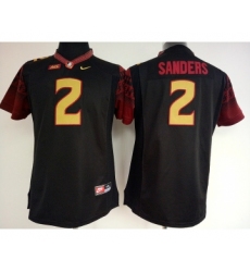 Florida State Seminoles 2 Deion Sanders Black College Football Jersey