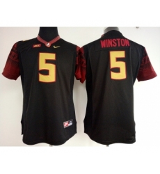 Florida State Seminoles 5 Jameis Winston Black College Football Jersey