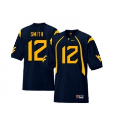 West Virginia Mountaineers 12 Geno Smith Navy College Football Jersey