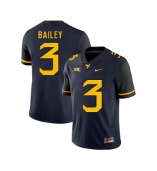 West Virginia Mountaineers 3 Stedman Bailey Navy College Football Jersey