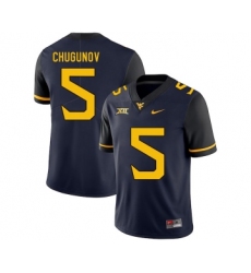 West Virginia Mountaineers 5 Chris Chugunov Navy College Football Jersey