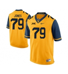 West Virginia Mountaineers 79 Matt Jones Gold College Football Jersey