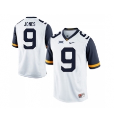 West Virginia Mountaineers 9 Adam Jones White College Football Jersey