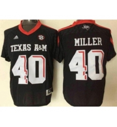 NCAA Texas A&M Aggies #40 Von Miller Black College Football Jersey