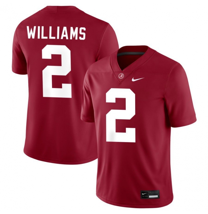 Men's Alabama Crimson Tide #2 Ryan Williams Red Stitched Football Jersey