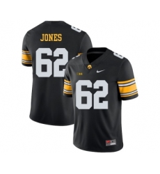 Iowa Hawkeyes 62 Cal Jones Black College Football Jersey