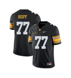 Iowa Hawkeyes 77 Riley Reiff Black College Football Jersey