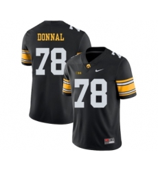 Iowa Hawkeyes 78 Andrew Donnal Black College Football Jersey