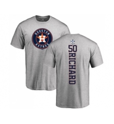 MLB Nike Houston Astros #50 J.R. Richard Ash Backer T-Shirt