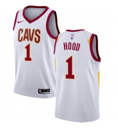 Men's Nike Cleveland Cavaliers #1 Rodney Hood Authentic White NBA Jersey - Association Edition