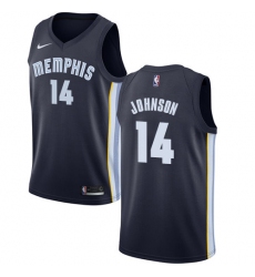 Men's Nike Memphis Grizzlies #14 Brice Johnson Swingman Navy Blue Road NBA Jersey - Icon Edition