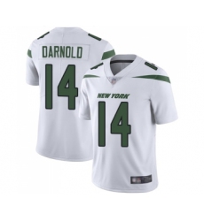 Men's New York Jets #14 Sam Darnold White Vapor Untouchable Limited Player Football Jersey