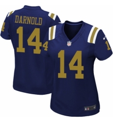 Women's Nike New York Jets #14 Sam Darnold Game Navy Blue Alternate NFL Jersey