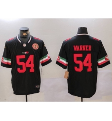 Men's San Francisco 49ers #54 Fred Warner Black F.U.S.E. Mexico With Gate Bridge Vapor Limited Stitched Football Jersey