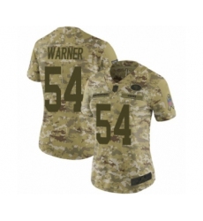 Women's San Francisco 49ers #54 Fred Warner Limited Camo 2018 Salute to Service Football Jersey