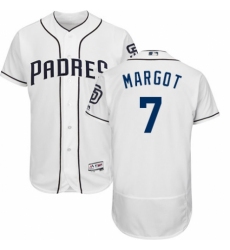 Men's Majestic San Diego Padres #7 Manuel Margot White Home Flex Base Authentic Collection MLB Jersey