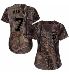 Women's Majestic San Diego Padres #7 Manuel Margot Authentic Camo Realtree Collection Flex Base MLB Jersey