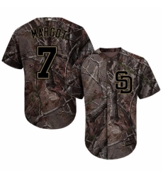 Youth Majestic San Diego Padres #7 Manuel Margot Authentic Camo Realtree Collection Flex Base MLB Jersey