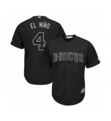 Men's Arizona Diamondbacks #4 Ketel Marte  El Nino  Authentic Black 2019 Players Weekend Baseball Jersey
