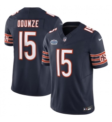 Men's Chicago Bears #15 Rome Odunze Navy 2024 With Draft F.U.S.E. Vapor Stitched Football Jersey