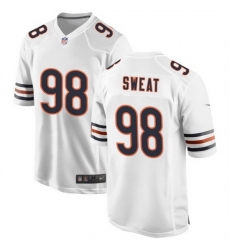 Men's Chicago Bears #98 Montez Sweat White Stitched Game Football Jersey