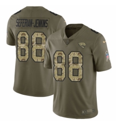 Men's Nike Jacksonville Jaguars #88 Austin Seferian-Jenkins Limited Olive/Camo 2017 Salute to Service NFL Jersey
