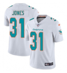 Men's Miami Dolphins #31 Byron Jones White Vapor Untouchable Limited Stitched Jersey