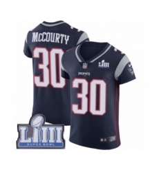Men's Nike New England Patriots #30 Jason McCourty Navy Blue Team Color Vapor Untouchable Elite Player Super Bowl LIII Bound NFL Jersey