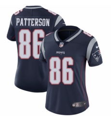 Women's Nike New England Patriots #86 Cordarrelle Patterson Navy Blue Team Color Vapor Untouchable Limited Player NFL Jersey