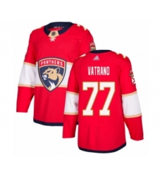 Youth Florida Panthers #77 Frank Vatrano Authentic Red Home Hockey Jersey