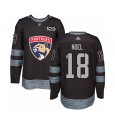 Men's Florida Panthers #18 Serron Noel Authentic Black 1917-2017 100th Anniversary Hockey Jersey