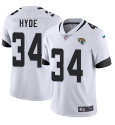 Youth Nike Jacksonville Jaguars #34 Carlos Hyde White Vapor Untouchable Limited Player NFL Jersey