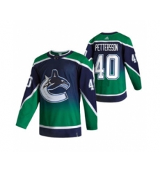 Men's Vancouver Canucks #40 Elias Pettersson Green 2020-21 Reverse Retro Alternate Hockey Jersey