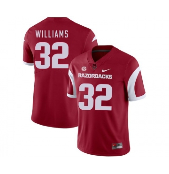 Arkansas Razorbacks 32 Jonathan Williams Red College Football Jersey