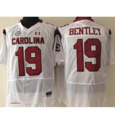 South Carolina Gamecocks 19 Jake Bentley White College Football Jersey