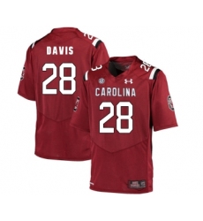 South Carolina Gamecocks 28 Mike Davis Red College Football Jersey