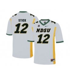 North Dakota State Bison 12 Easton Stick White College Football Jersey