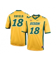 North Dakota State Bison 18 Adam Cofield Gold College Football Jersey