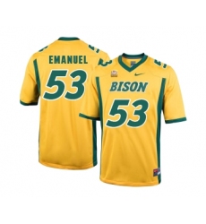 North Dakota State Bison 53 Kyle Emanuel Gold College Football Jersey