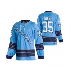 Men's Pittsburgh Penguins #35 Tristan Jarry 2022 Blue Classics Stitched Jersey