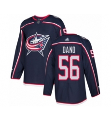 Men's Columbus Blue Jackets #56 Marko Dano Authentic Navy Blue Home Hockey Jersey