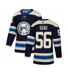 Youth Columbus Blue Jackets #56 Marko Dano Authentic Navy Blue Alternate Hockey Jersey