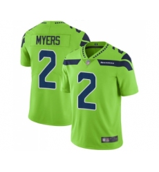 Men's Seattle Seahawks #2 Jason Myers Limited Green Rush Vapor Untouchable Football Jersey