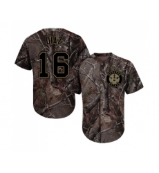 Men's Houston Astros #16 Aledmys Diaz Authentic Camo Realtree Collection Flex Base Baseball Jersey