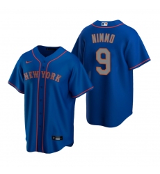 Men's Nike New York Mets #9 Brandon Nimmo Royal Alternate Stitched Baseball Jersey